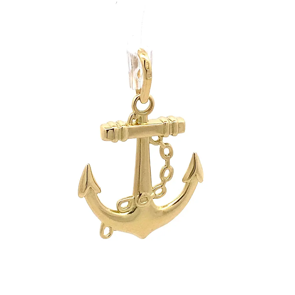 Colgante Ancla de Oro Amarillo 18K