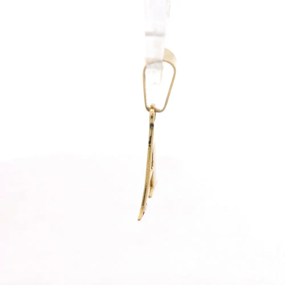 Colgante Letra A Calada de Oro Amarillo 18K