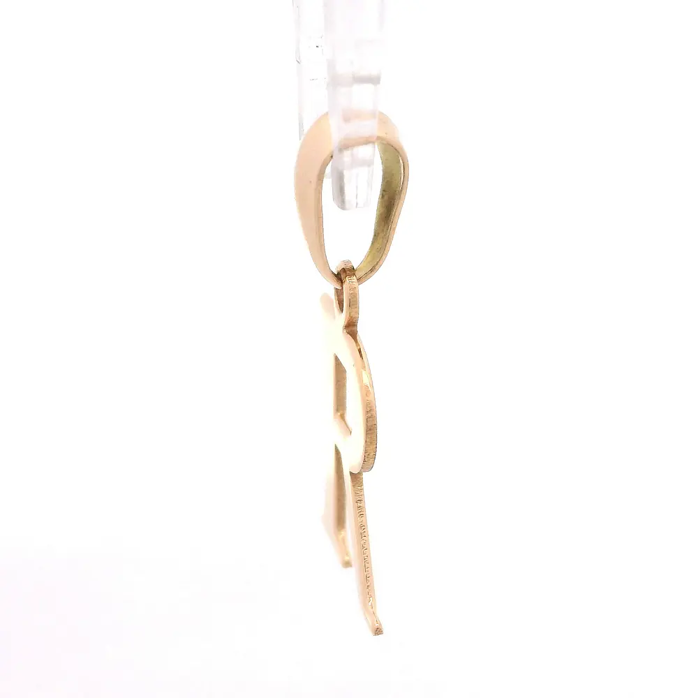 Colgante Letra R de Oro Amarillo 18K
