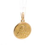Colgante Medalla Religiosa de Oro Amarillo 18K