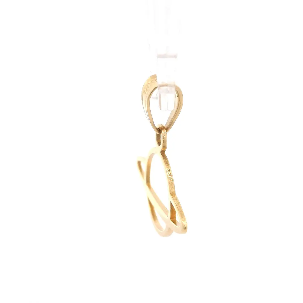 Colgante Saturno de Oro Amarillo 18K