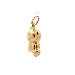 Colgante Oso Bombé de Oro Amarillo 18K