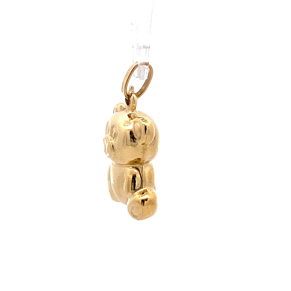 Colgante Oso Bombé de Oro Amarillo 18K