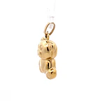 Colgante Oso Bombé de Oro Amarillo 18K
