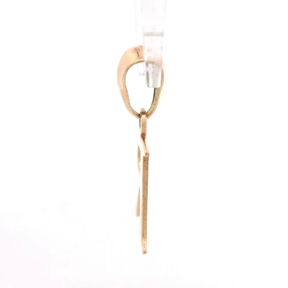 Colgante Letra R de Oro Amarillo 18K