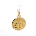 Colgante Medalla Religiosa de Oro Amarillo 18K