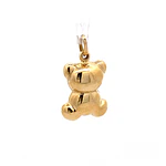 Colgante Oso Bombé de Oro Amarillo 18K