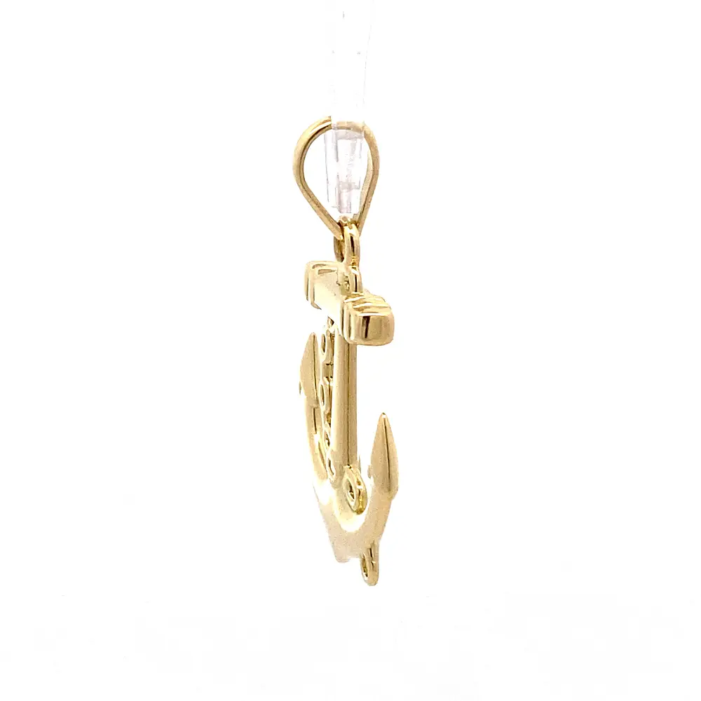 Colgante Ancla de Oro Amarillo 18K