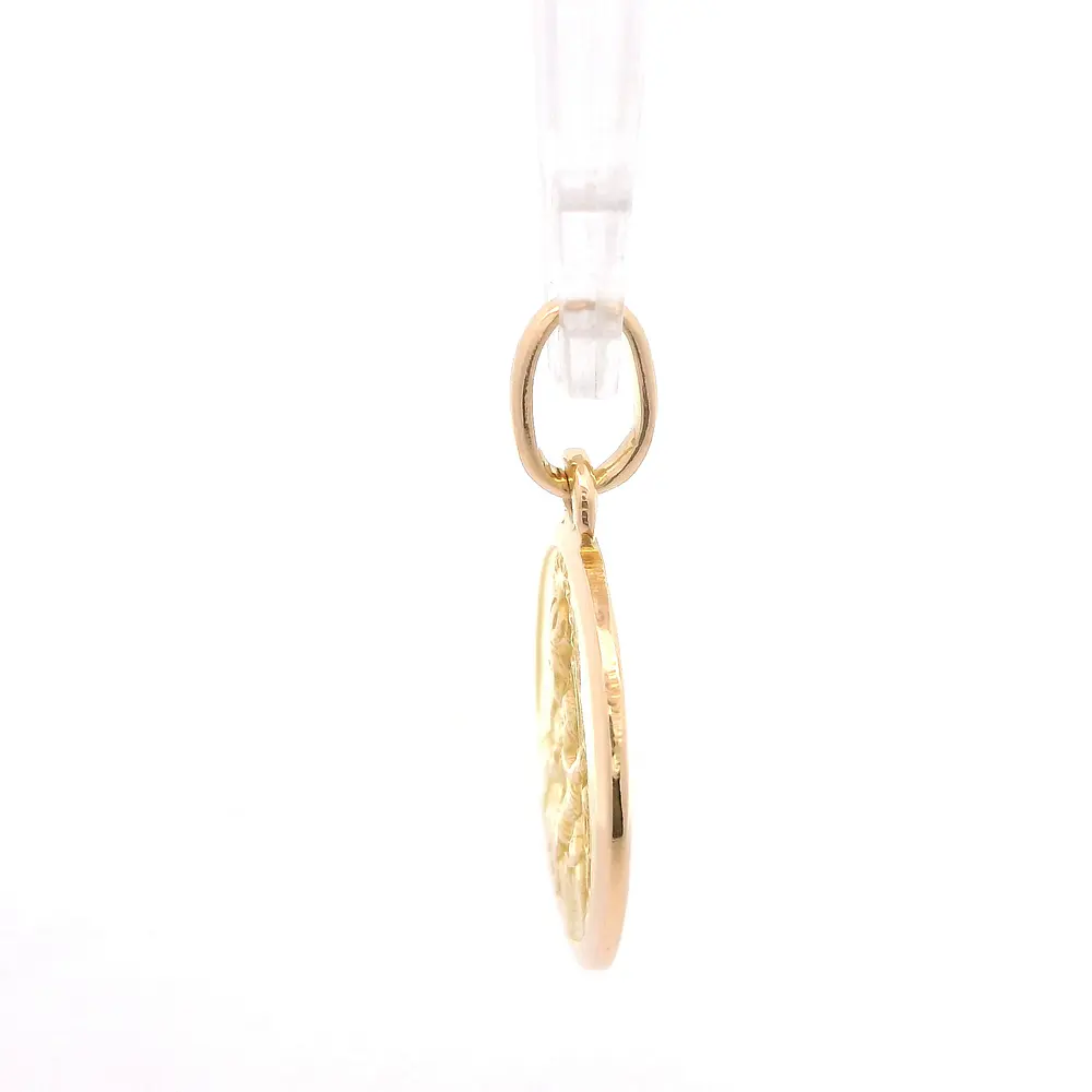 Colgante Medalla Religiosa de Oro Amarillo 18K