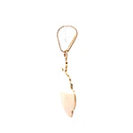 Colgante Corona Tallada de Oro Amarillo 18K