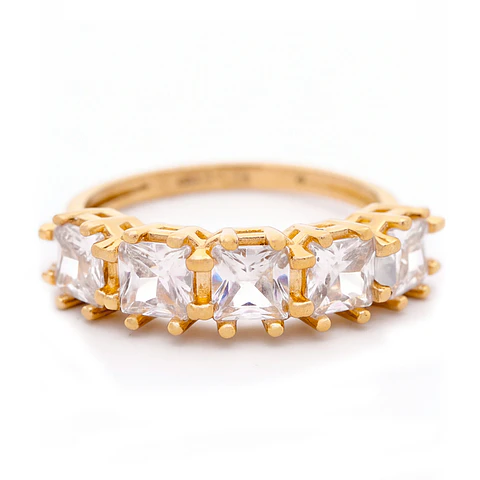Anillo de Oro Amarillo Cintillo 18K Talla 16