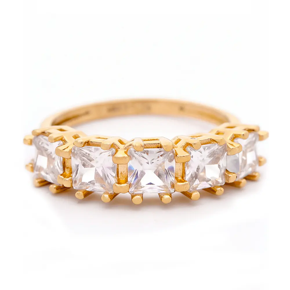 Anillo de Oro Amarillo Cintillo 18K Talla 16