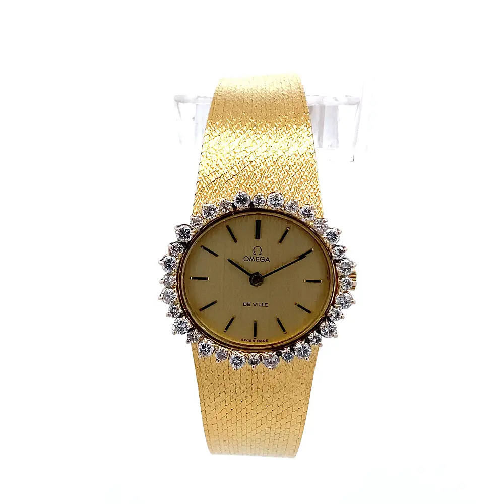 Reloj Omega De Ville 8340 005 Mecánico Oro 18K con Diamantes