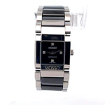 Reloj Mosso Miniwatch Cuarzo Acero y Cerámica con Diamantes