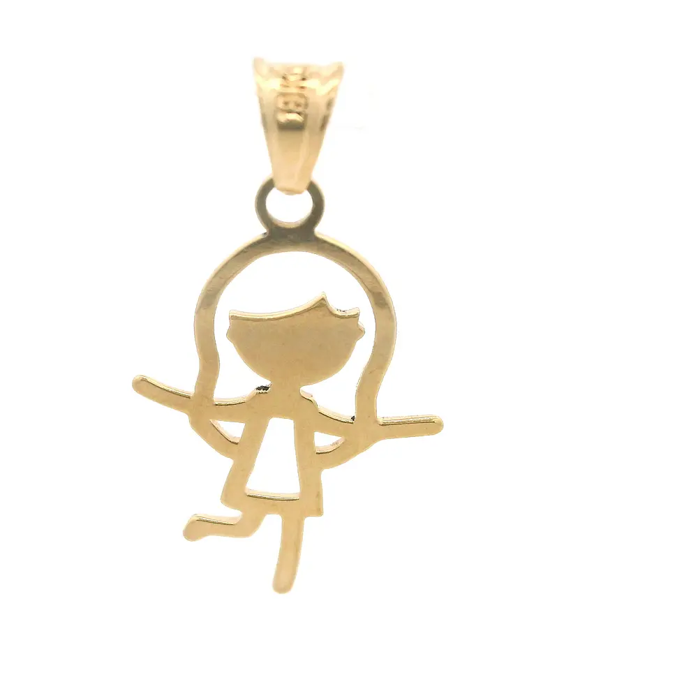 Colgante De Oro Amarillo 18K Niña 