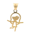 Colgante De Oro Amarillo 18K Niña 