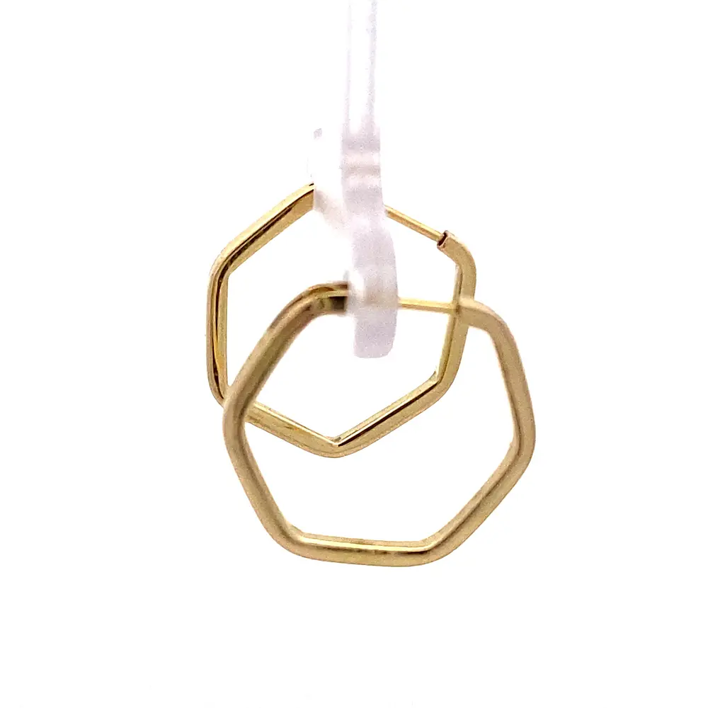 Aros Tubulares de Oro Amarillo 18K