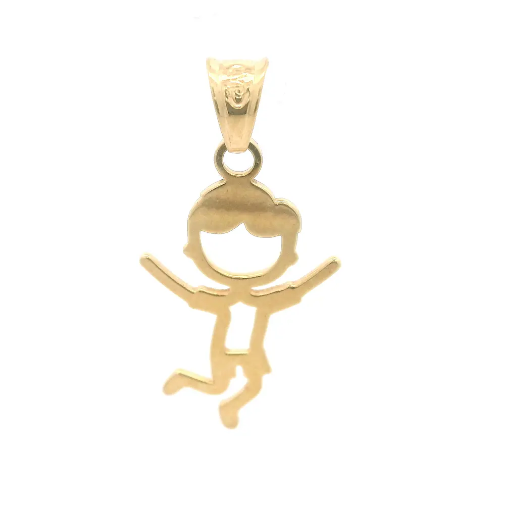 Colgante Niño Calado de Oro Amarillo 18K