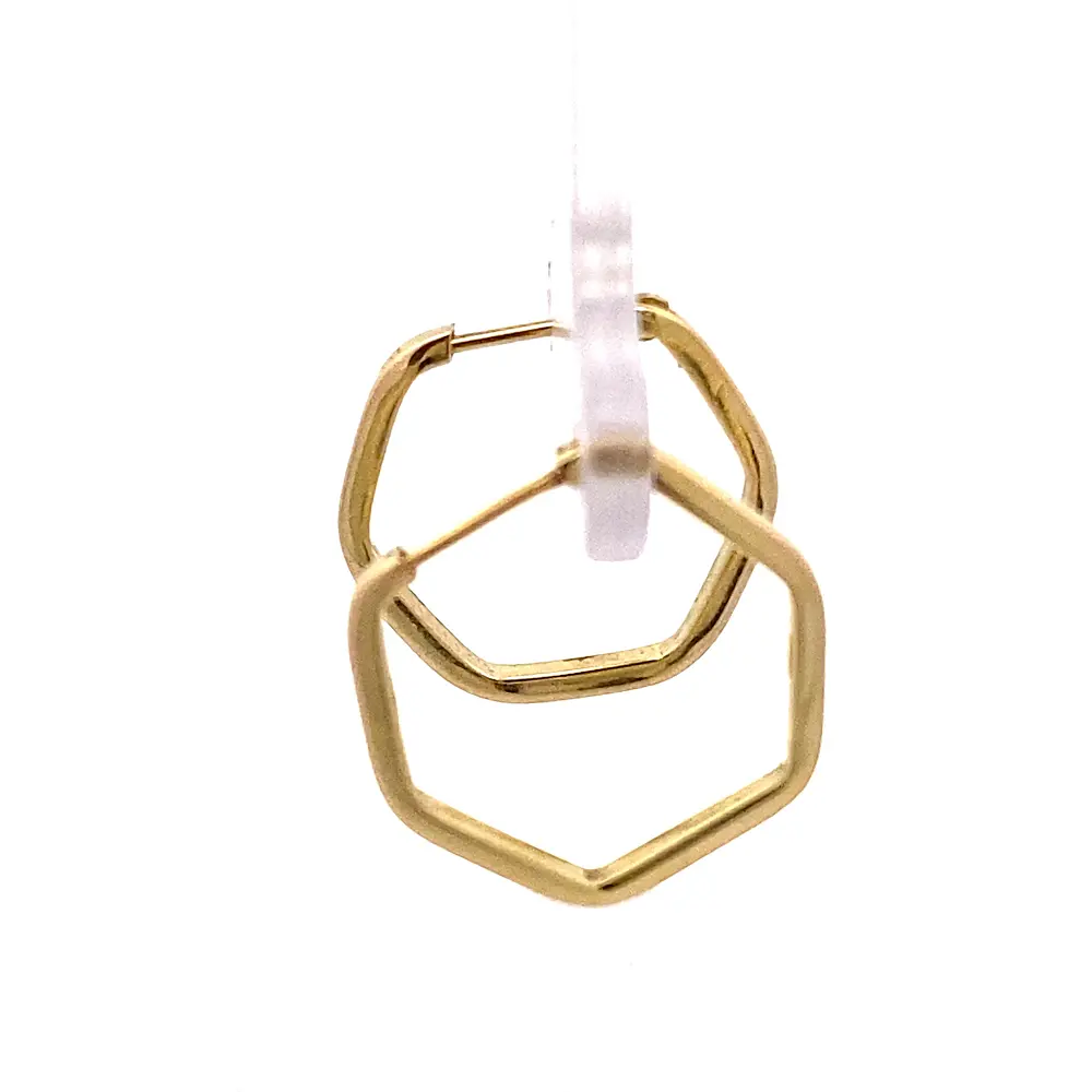 Aros Tubulares de Oro Amarillo 18K