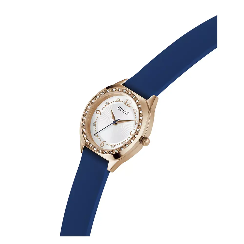 Reloj Guess Charlotte Cuarzo Azul y Rose Gold