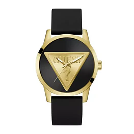 Reloj Guess Badge Cuarzo Negro y Dorado