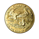 Moneda de Oro American Eagle 25 Dollars Estados Unidos 1987 – 1/2 Oz Oro 22K