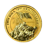 Moneda de Oro 24K 15 Dólares Tuvalu Reina Isabel II 2020 