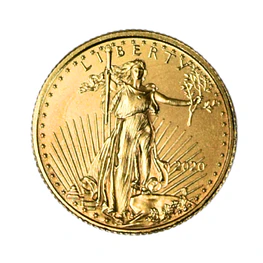 Moneda American Eagle de Oro 22K 5 Dólares 2020