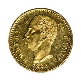 Moneda Oro 20 Liras Italia 1882