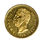 Moneda Oro 20 Liras Italia 1882