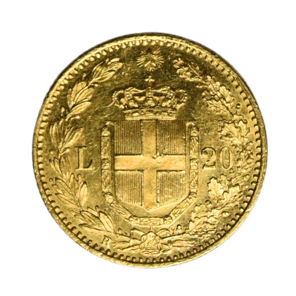 Moneda Oro 20 Liras Italia 1882