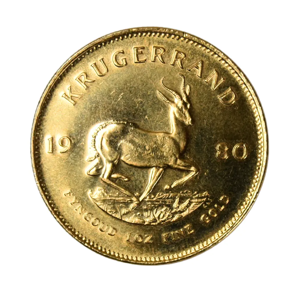Moneda Krugerrand de Oro 22K Sudáfrica Año 1980 – 1 oz