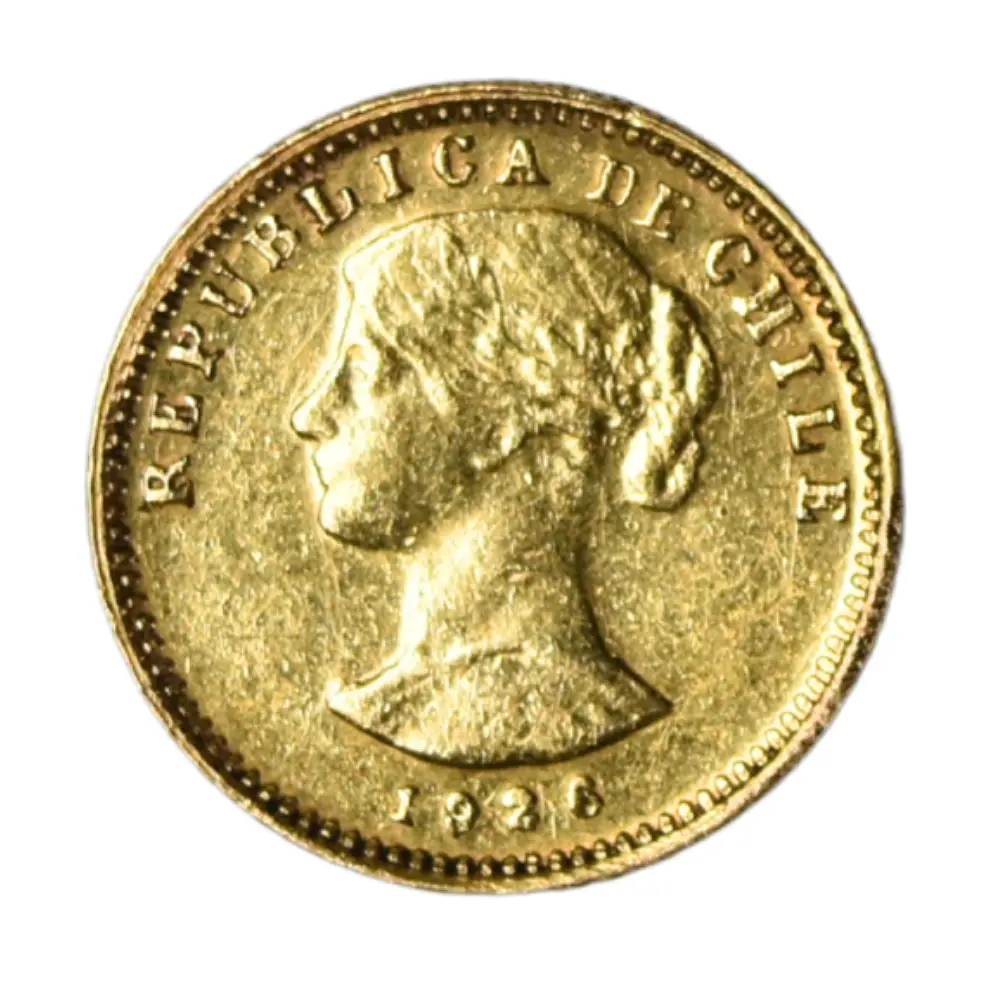 Moneda de Oro 20 Pesos Chile (2 Cóndores) Año 1926