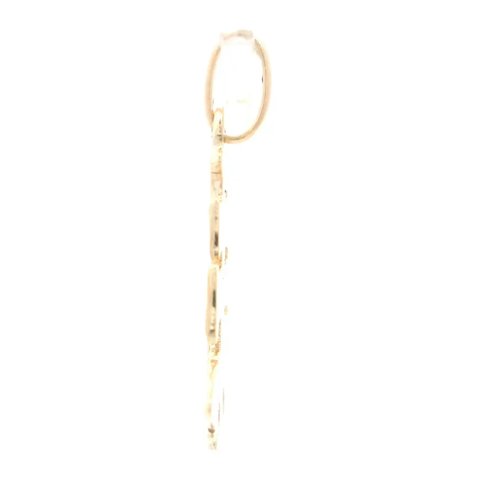 Colgante Cruz de Caravaca de Oro Amarillo 18K