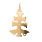 Colgante Cruz de Caravaca de Oro Amarillo 18K
