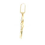 Colgante Niño de Oro Amarillo 18K con Piedras Incoloras