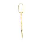 Colgante Niño de Oro Amarillo 18K con Piedras Incoloras