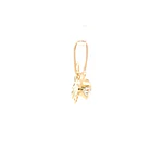 Colgante Mariposa de Oro Amarillo 18K con Piedra Incolora