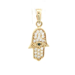 Colgante Mano de Oro Amarillo 18K