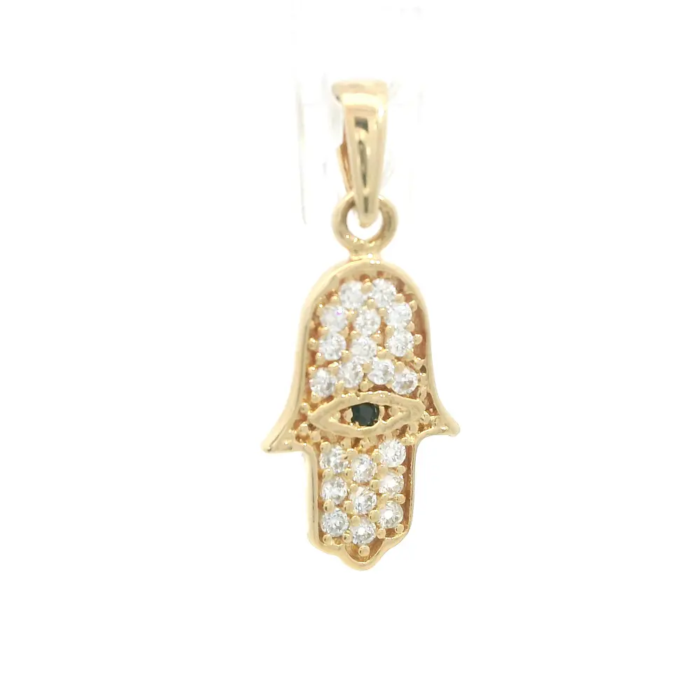 Colgante Mano de Oro Amarillo 18K