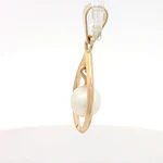 Colgante Gota de Oro Amarillo 18K con Perla