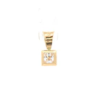 Colgante Cuadrado de Oro Amarillo 18K