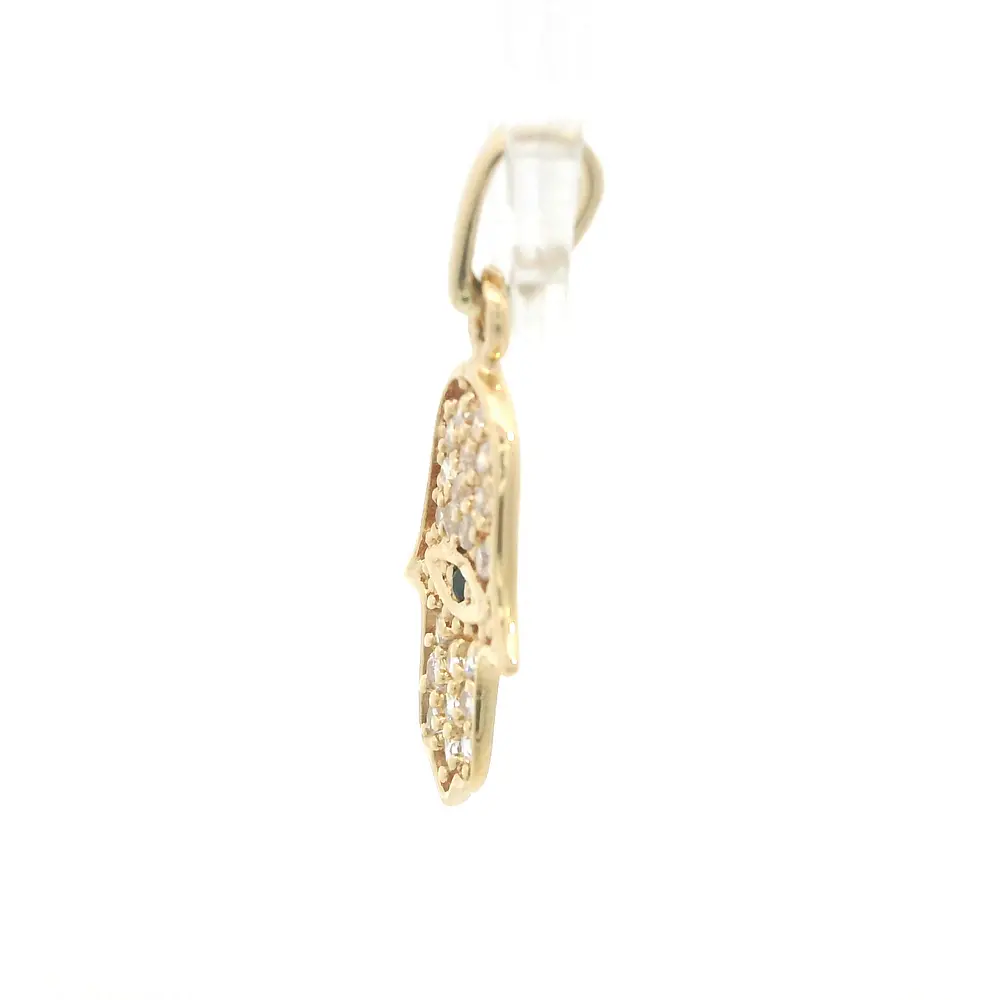 Colgante Mano de Oro Amarillo 18K