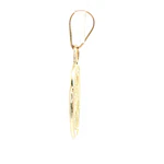 Colgante Medalla Ovalada Religiosa de Oro Amarillo 18K