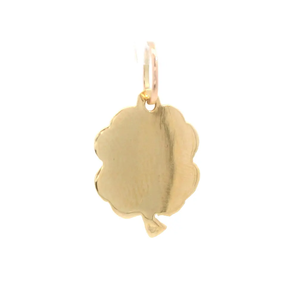 Colgante Trébol de Oro Amarillo 18K