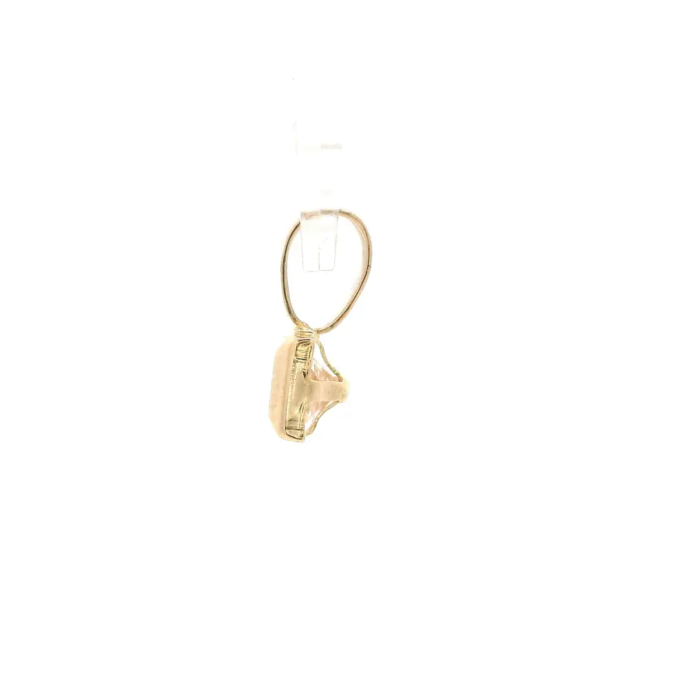 Colgante Cuadrado de Oro Amarillo 18K