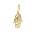 Colgante Mano de Oro Amarillo 18K