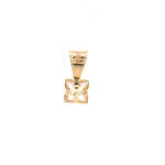 Colgante Cuadrado de Oro Amarillo 18K
