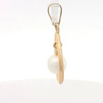 Colgante Gota de Oro Amarillo 18K con Perla