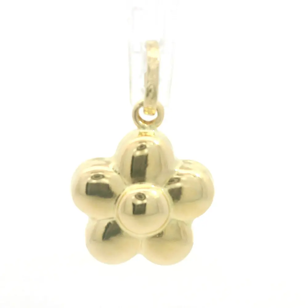 Colgante Flor de Oro Amarillo 18K